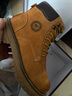 骆驼（CAMEL）【王俊凯同款】加绒马丁靴男鞋秋冬新款大黄靴女户外工装登山靴子 GE122W7757T 金黄色（男款） 39 实拍图