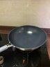 三禾0涂层炒锅无涂层不粘锅304钛不锈钢电磁炉通用炒菜锅32cmLC32S16 实拍图