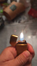 超薄珍珠打火机金属砂轮明火充气实用礼品打火机锌合金 金色 单机 1个 实拍图