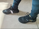 安踏男鞋革面防泼水跑步鞋男黑色轻便防滑休闲鞋运动鞋旅游鞋子男 实拍图