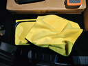 美家日记抹布 黄灰双面抹布75*35cm*2条洗车毛巾擦车抹布吸水纤维绒清洁巾 实拍图