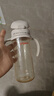 贝亲（Pigeon）自然成长翻盖直饮吸管 大童奶瓶330ml 经典款 18月+  AA278 实拍图