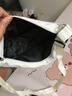 【轻便斜挎包】尼龙斜挎包包女包饺子包腋下包百搭单肩帆布包 白色热销款 实拍图