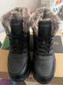 全洲狼 雪地靴男冬季新款东北棉鞋男大码抗寒防水加绒保暖轻便防滑靴子 黑色棉鞋-升级版 加绒 42 (260mm) 实拍图