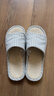 回力拖鞋男女款亚麻凉拖情侣居家休闲轻盈透气吸汗厚底耐磨地板拖 经典网格款HL1036浅灰色42码一43码 实拍图