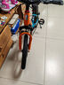 凤凰山地自行车男女变速山地车碟刹青少年儿童自行车学生单车 星际 橙蓝【单速+三刀轮】 18寸【适合120-155cm】 实拍图