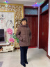 CANDYPRINCE 妈妈羽绒服 老年人羽绒服女红色 中老年妈妈装60-70岁冬季外套 53款/咖色 2XL / 建议-(体重106-120斤) 实拍图