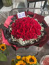 幽客玉品鲜花速递红玫瑰花束表白送女友老婆生日礼物全国同城配送 33朵红玫瑰花束—女王款 实拍图