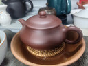京东京造 宜兴紫砂壶手工【原矿紫泥】煮茶泡茶壶茶具 明炉壶 170ml礼盒装 实拍图