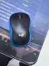 罗技（Logitech）M185鼠标 无线鼠标 办公鼠标 对称鼠标 黑色蓝边 带无线2.4G接收器 实拍图