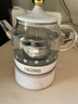 膳魔师（THERMOS） 迷你养生壶办公室煮茶器电水壶恒温电热水壶玻璃花茶壶养生杯 礼物 EHA-1602E 七夕情人节礼物 （奶油白0.55L） 0.55L 实拍图