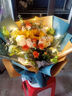 艾斯维娜鲜花速递向日葵混搭花束生日礼物全国同城配送 向日葵香槟韩式花束 实拍图