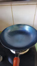 阎铁匠章丘炒锅铁锅已开锅炒菜锅无涂层物理不粘锅老式圆底正品旗舰店 锤印款木把把手34CM 34cm 圆底炒锅 实拍图