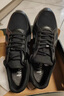 金猴训练鞋户外黑色男大码鞋单鞋耐磨男鞋透气网眼休闲运动跑步男鞋 QJ2001A 黑色 四季款 43 实拍图
