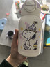 史努比（SNOOPY）儿童保温杯316不锈钢吸管水壶带杯套小学生男女孩便携喝水杯子 紫 实拍图