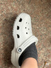 卡骆驰（CROCS）洞洞鞋贝雅男鞋女鞋轻便耐磨一脚蹬拖鞋休闲鞋|10126 白-100 37 /38(230mm) 实拍图