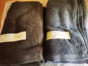 洁丽雅（Grace）新疆长绒棉A类毛巾2条装 纯棉加厚柔软面巾吸水洗脸巾 深灰+深棕 实拍图