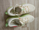 李宁（LI-NING）赤兔8跑步鞋男鞋2025新款轻量高回弹中考体育竞速运动鞋 乳白色/沙丘卡其-1 43.5 (275mm) 实拍图