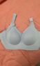 都市丽人软支撑内衣女文胸无痕上托大胸显小无钢圈薄款防下垂胸罩 灰兰色L 实拍图