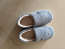 京东京造【厚底防滑】棉拖鞋男秋冬拖鞋室内居家毛拖保暖全包深灰色42-43 实拍图