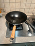 苏泊尔（SUPOR）炒锅有钛铁不粘无涂层炒菜锅精铁锤纹老式厨房铁锅燃气电磁炉通用 适合2-4人【免开锅】 32cm 实拍图