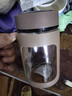 玻璃水杯商务杯大容量男女生带盖泡茶饮水礼品杯家用把手杯 咖色 500ml 1只 实拍图