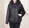恒源祥真皮羽绒服女短款2025冬季新款海宁绵羊皮夹克女款狐狸毛皮草外套 黑【御寒保暖 XL [建议115125斤] 晒单实拍图