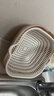 双层洗菜盆沥水篮水果盘吐骨碟客厅家用厨房洗水果篮子 圆角中号灰白【沥水网加盆】 实拍图