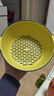 双层塑料洗菜盆沥水篮子厨房神器多功能客厅家用水果盘洗水果菜篮 青黄色 1个 实拍图