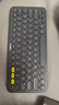 罗技（Logitech）时尚系列 K380 键盘 蓝牙办公键盘 无线键盘 女友 便携超薄键盘 笔记本键盘 黑灰色 实拍图