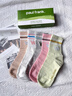 PAUL FRANK100%纯棉秋冬舒适款女士中筒袜10A抗菌防臭女青少年运动袜礼盒装 实拍图