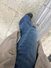 UR2025秋季新款女装复古丹宁水洗猫须喇叭牛仔长裤UYB850006 雾霾蓝 27 实拍图