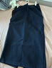 优衣库女装快干休闲窄身长裙/半身裙裙子485599 69 藏青色 M 实拍图