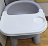 日康（rikang）宝宝餐椅 叫叫椅婴儿学坐椅多功能儿童吃饭餐桌 RK-X2009-5 灰色 实拍图