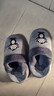 BAIHOU白猴保暖棉鞋情侣冬季家居室内包跟毛绒棉拖男 M-191灰色42-43 实拍图