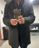 罗蒙加厚保暖中长款风衣男士秋冬季外套翻领棉衣棉袄棉服大衣上衣男装 实拍图
