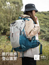 骆驼（CAMEL）【山栖】户外轻便登山包大容量专业徒步防水旅行背包双肩包  银灰 实拍图