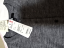 优衣库女装精纺美利奴羊毛圆领针织开衫/长袖通勤秋冬新款478331 05 天灰色 L 实拍图