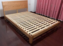 源氏木语实木床卧室双人床北欧原木风橡木月兮大板床1.5*2.0m低铺京享家 实拍图