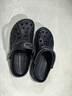 卡骆驰（CROCS）洞洞鞋贝雅男鞋女鞋轻便耐磨一脚蹬拖鞋休闲鞋|10126 黑色-001 43 (270mm) 实拍图