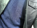雅戈尔（YOUNGOR）毛衫男士秋冬青年男毛衫圆领毛衣羊毛混纺面料羊毛衫4色合款 蓝色VYHR619968HBA L (105) 实拍图