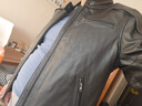 PERCOOL 真皮皮衣男头层牛皮夹克秋冬帅气摩托车机车服立领皮外套骑行服 黑色净版（羽绒马甲） 2XL号（160斤-170斤） 实拍图