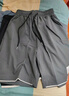 猫霓冰丝短裤男士夏季2025新款速干工装五分大裤衩宽松休闲运动中裤子 黑色+深灰【主图款】 XL 【建议体重110-140斤左右】 实拍图