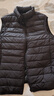 雪中飞秋冬新款男式轻薄羽绒服马甲基础男士短款羽绒秋马甲 宝石黑|8086 XL 180/100A 实拍图