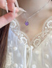 央创时尚紫水晶项链女款2026新款轻奢水晶吊坠女生生日礼物女士女朋友闺蜜 实拍图