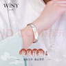 唯一（Winy）银手镯足银9999实心镯子女款纯银饰品妈妈生日礼物送老人长辈 实拍图
