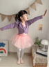s.lemon 儿童舞蹈服披肩外套春秋保暖针织长袖舞蹈毛衣芭蕾舞女童练功服 紫罗兰披肩 M /120（建议身高100-110cm） 实拍图