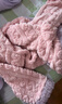 红豆居家法兰绒睡衣女冬季撞色提花加厚女士家居服 元气粉 170/92A  实拍图