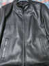 恒源祥海宁真皮皮衣男士中年头层牛皮中老年爸爸装整张皮皮夹克羽绒外套 纯牛皮黑色翻领 20808-2313 M 170【体重100-120】 晒单实拍图