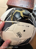 卡尔美（KELME）足球5号比赛训练中考体育学生4号机缝耐磨专用球 黑金 实拍图